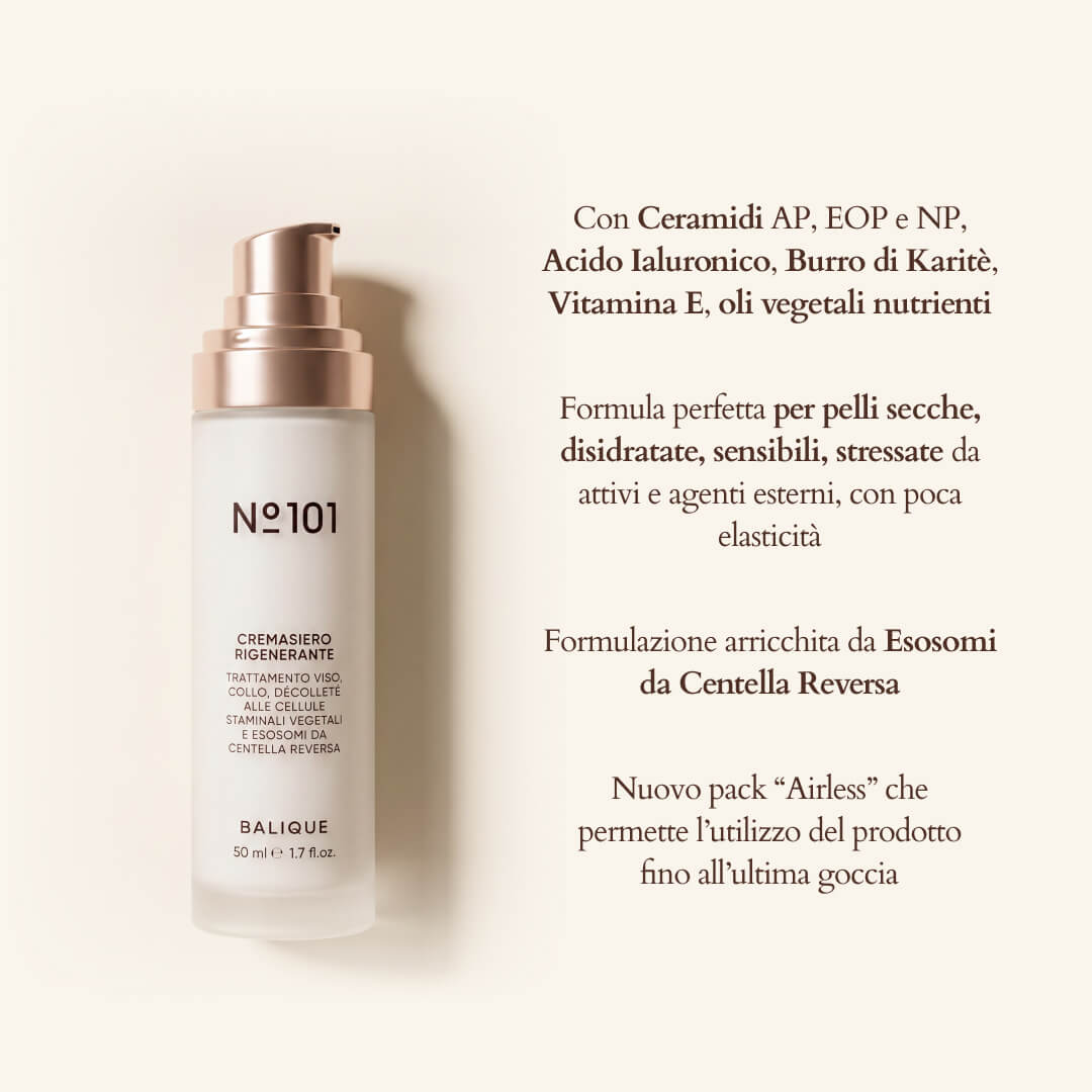 N°101 - REGENERATING CREAM SERUM - Face, Neck and Décolleté