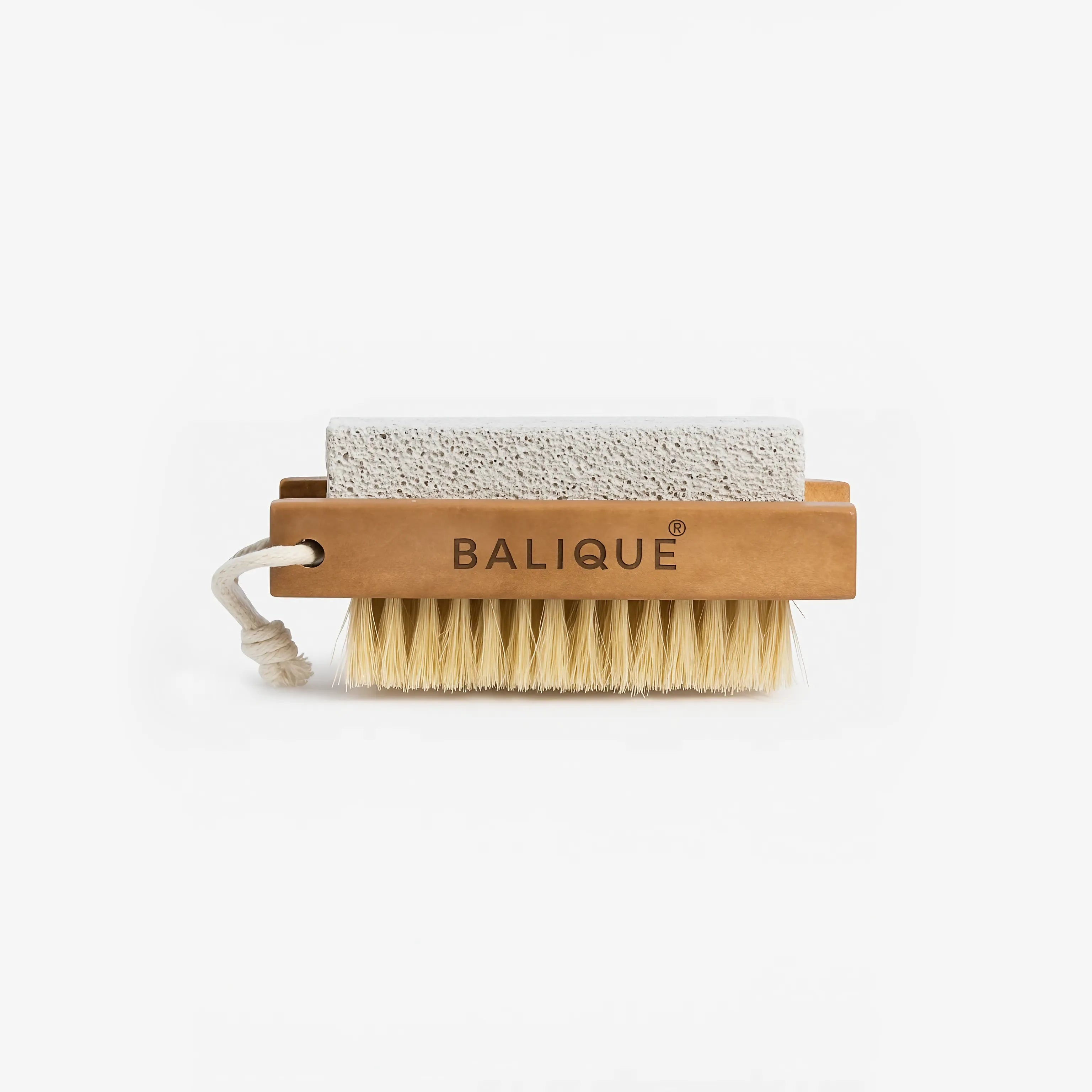 VELVET BRUSH - Spazzola naturale con pietra pomice per piedi levigati e vellutati