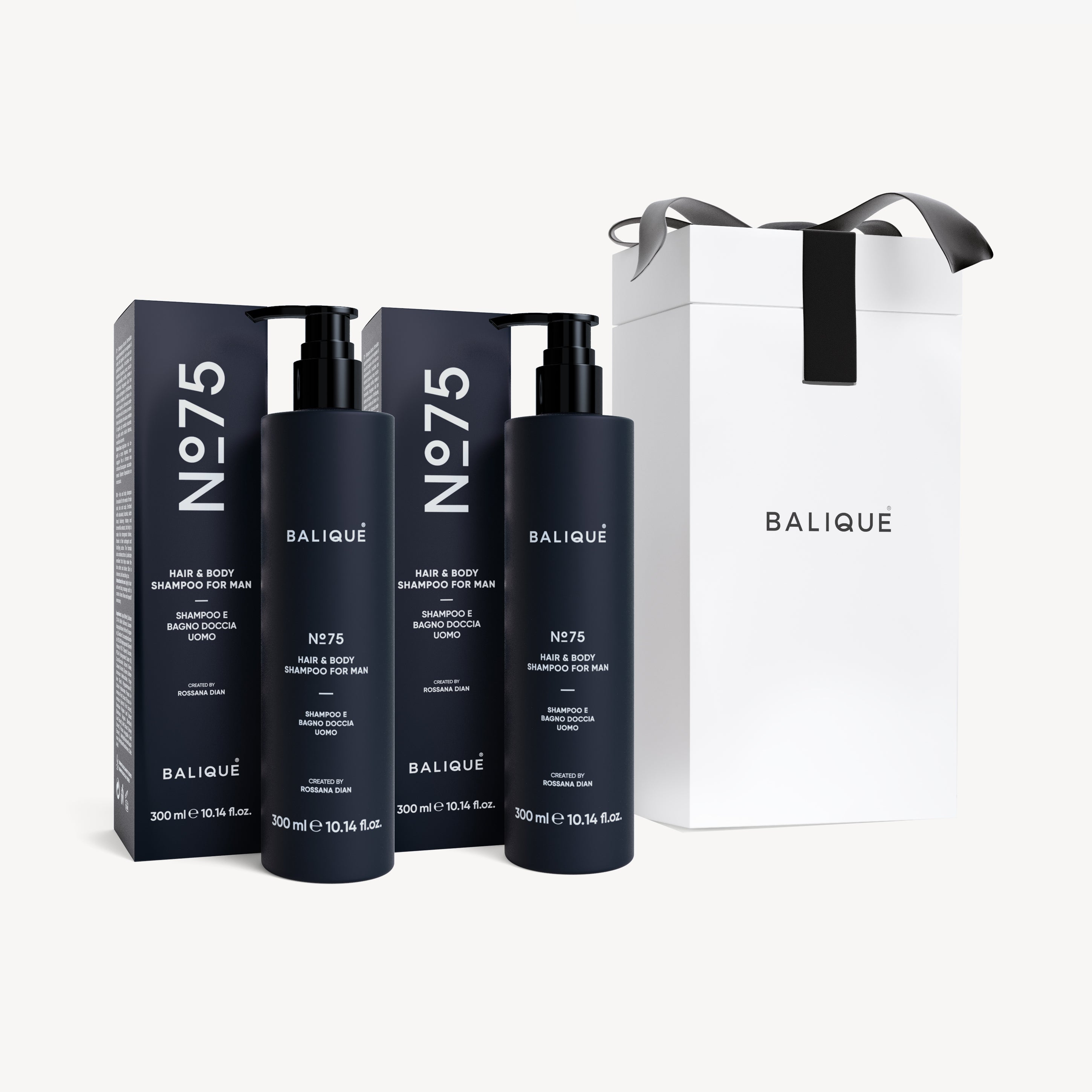 GIFT MAN - N°75 HAIR & BODY SHAMPOO FOR MAN - 2X300 ML