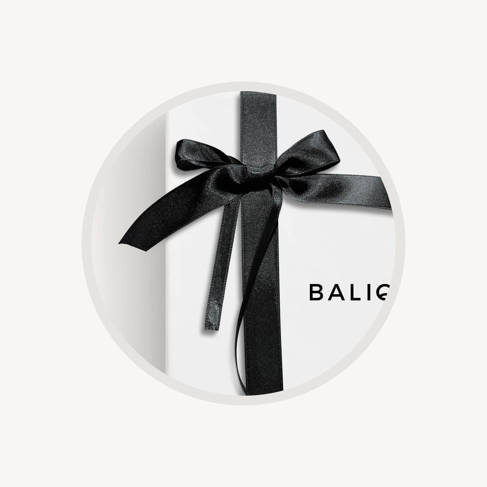 Body Line Box Ribbon in black stretch satin with bow