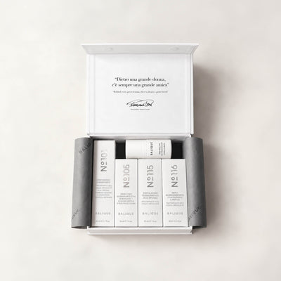 BOX NEW LOOK riunisce cinque prodotti Balique in un unico rituale completo + Deo Roll IN REGALO