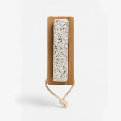 VELVET BRUSH - Spazzola naturale con pietra pomice per piedi levigati e vellutati