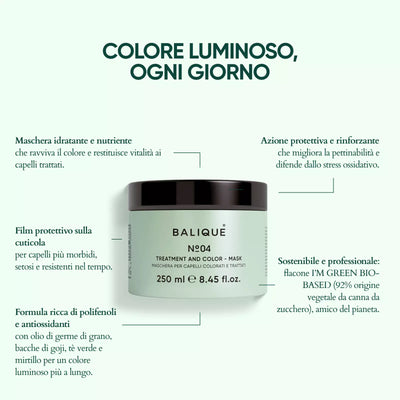 N°04 - TREATMENT AND COLOR MASK - 250ML