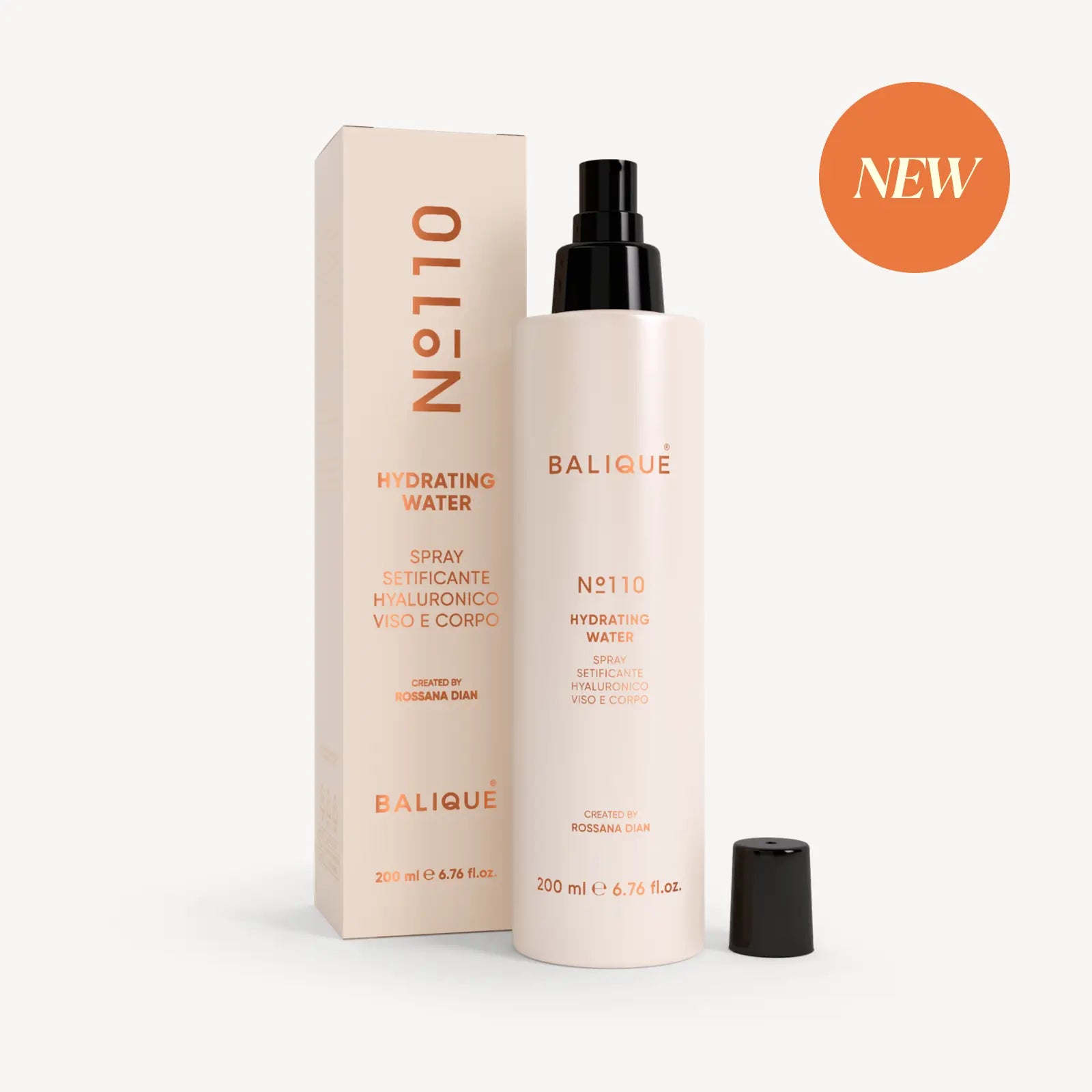 N°110 - HYDRATING WATER - Hyaluronic Setifying Spray for face and body - 200ml 